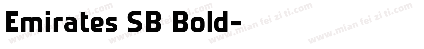 Emirates SB Bold字体转换